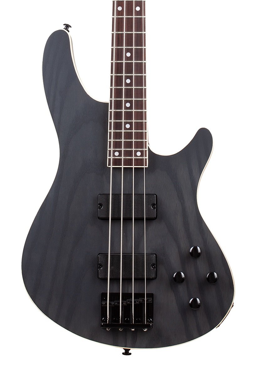Schecter C-4 Standard Bass Guitar in Charcoal Satin - Andertons